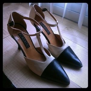 Casadei T Strap heels